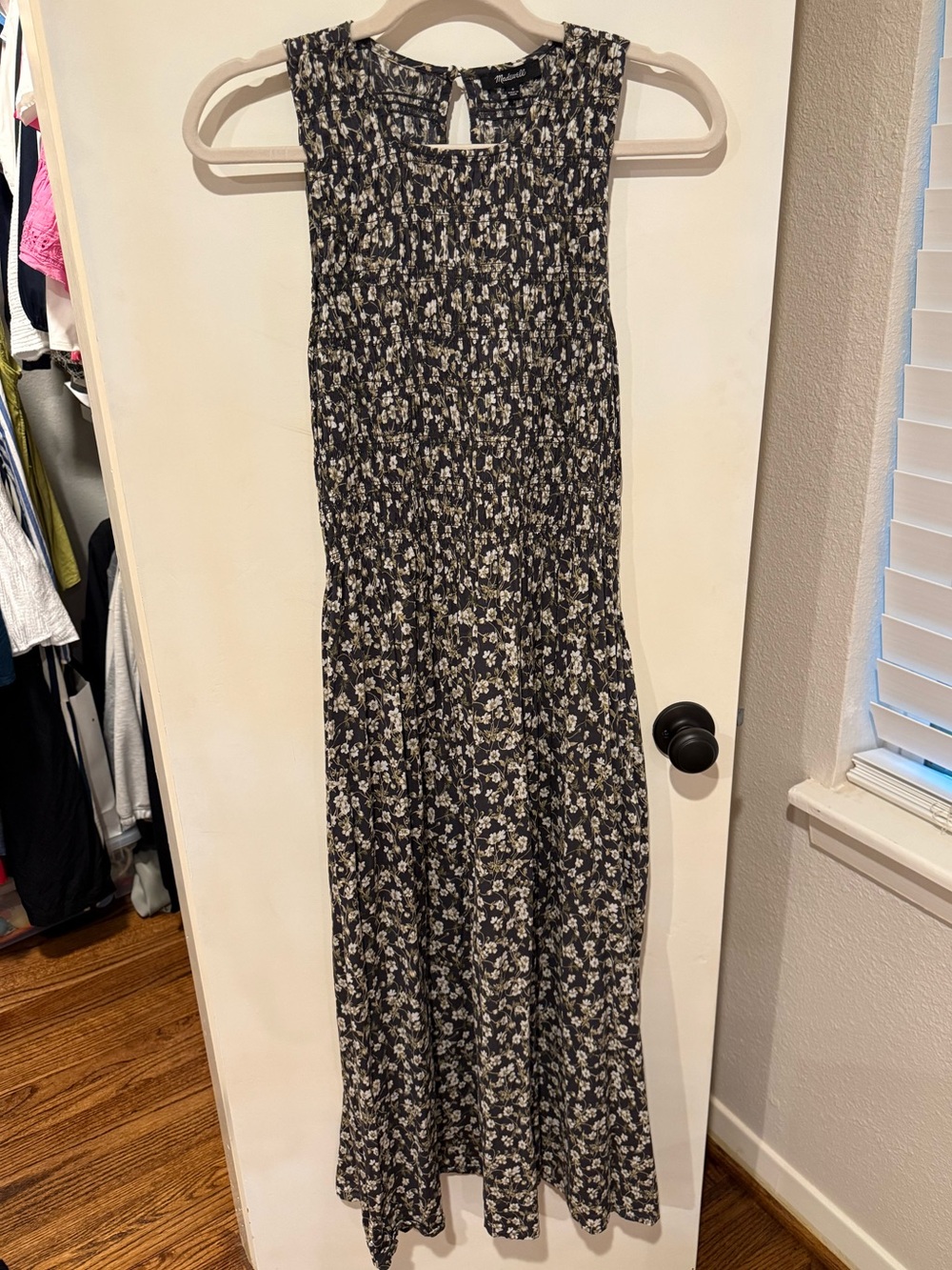 Madewell Melody Smocked Midi Dress